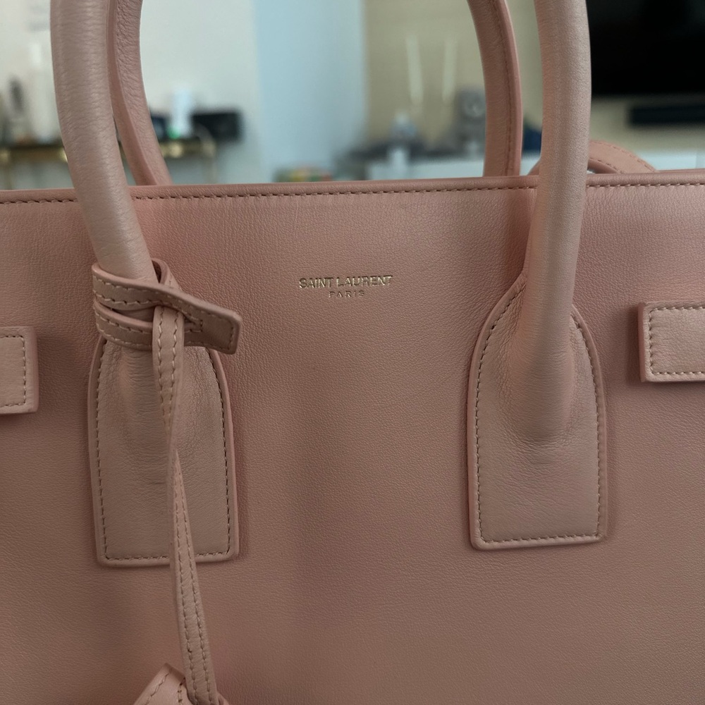 Saint Laurent small Pink Sac De Jour Bag - Picture 2 of 13